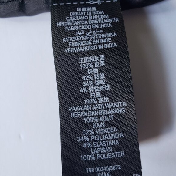 M&S Autograph Leather Sleeveless Brown Sheath Dress - Picture 11 of 11